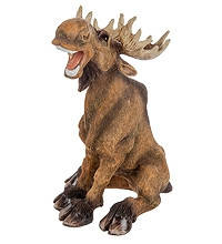 

Фигура Лось "Певец" (Sealmark) из полистоуна, Коричневый