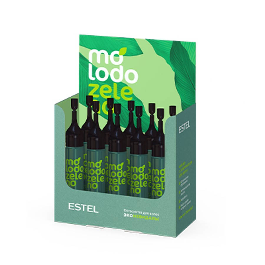 

Набор филлеров с хлорофиллом для волос Molodo Zeleno Estel Professional 10 шт 10 мл