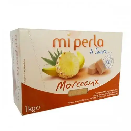 

Сахар тростниковый кусковой Mi Perla 1 kg