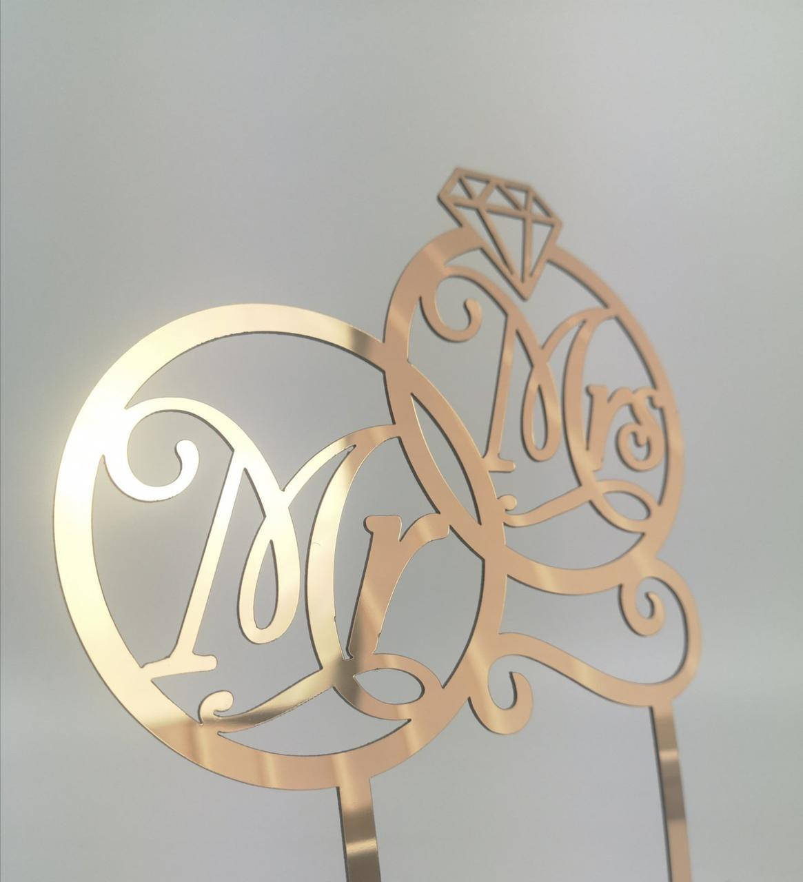 

Зеркальные Свадебные топпера Топпера MR$MRS!!