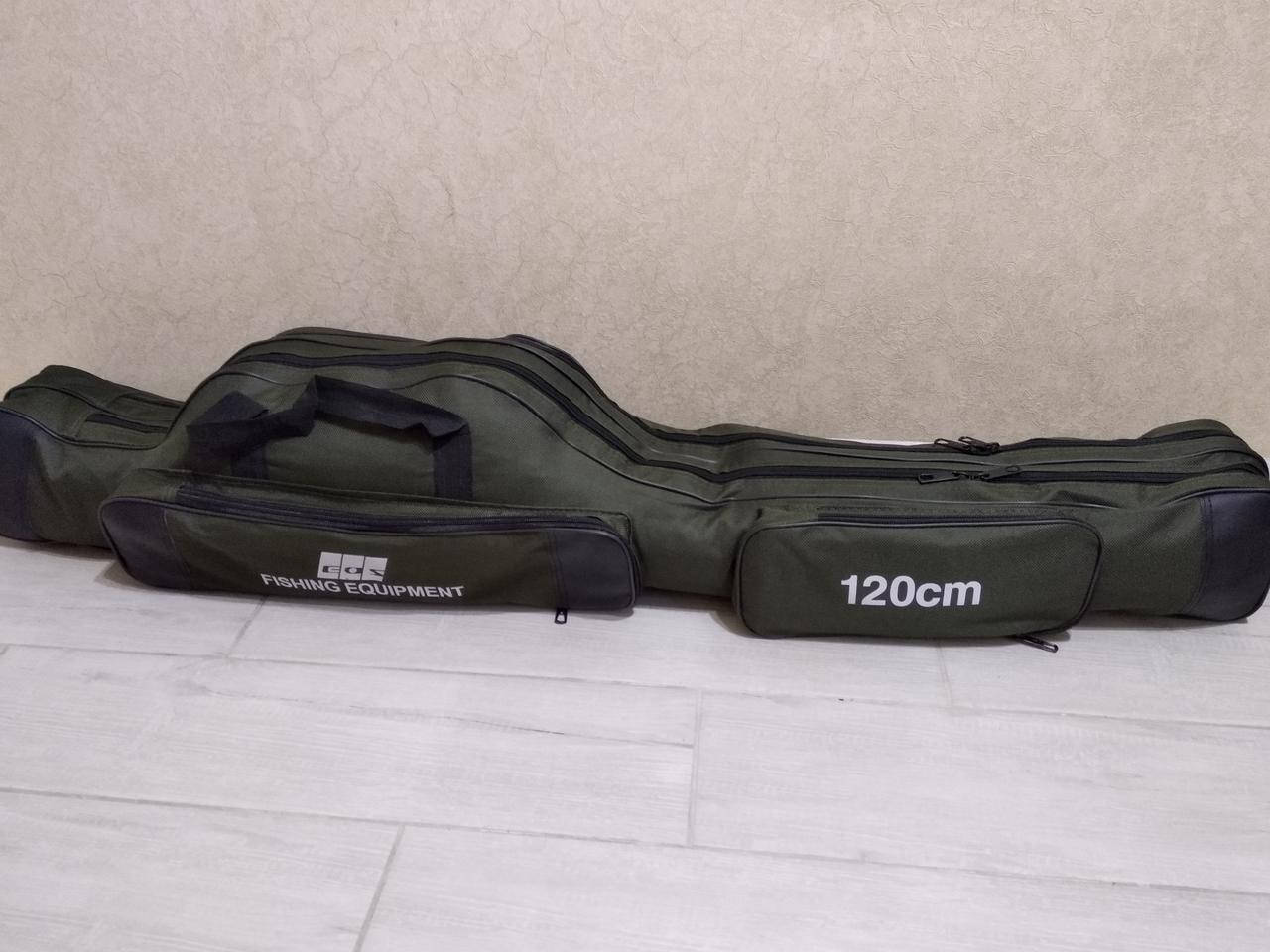 

Чехол для удилищ EOS Fishing 120 см 2 отделения спиннингов снастей рыбалки рыболовный