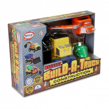 

Магнитный конструктор "Собери свой грузовик" Popular Playthings, Разные цвета