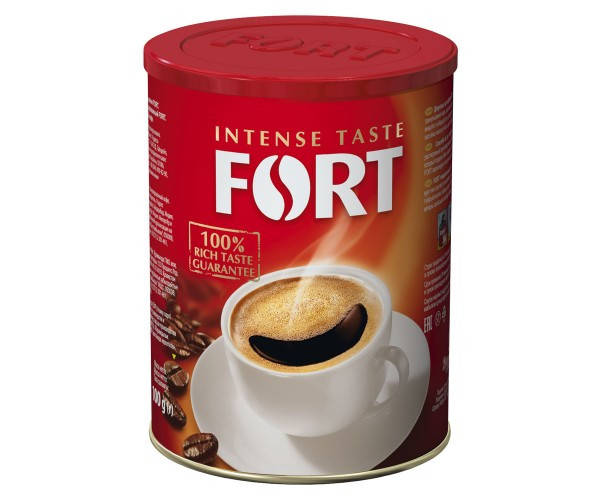 

Кава натуральна розчинна в гранулах ж\б, 100 г ТМ «Fort»