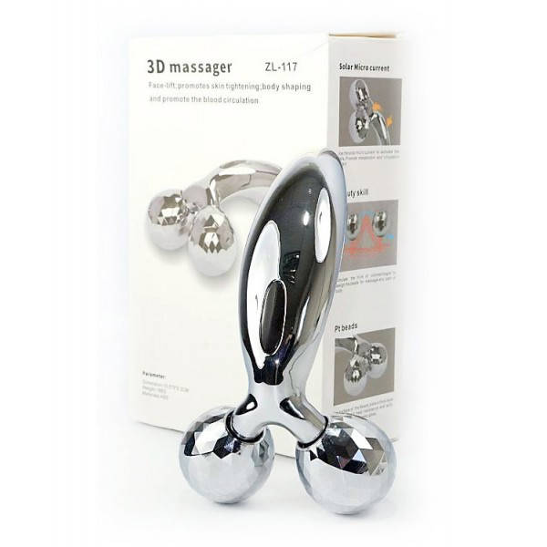

3D массажер лифтинг ручной для лица и тела Full Body 3D Massager Серебристый