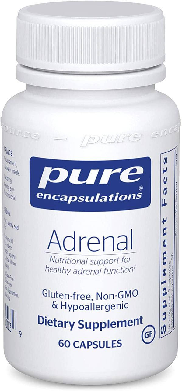 

Поддержка надпочечников, Adrenal, Pure Encapsulations, 60 капсул