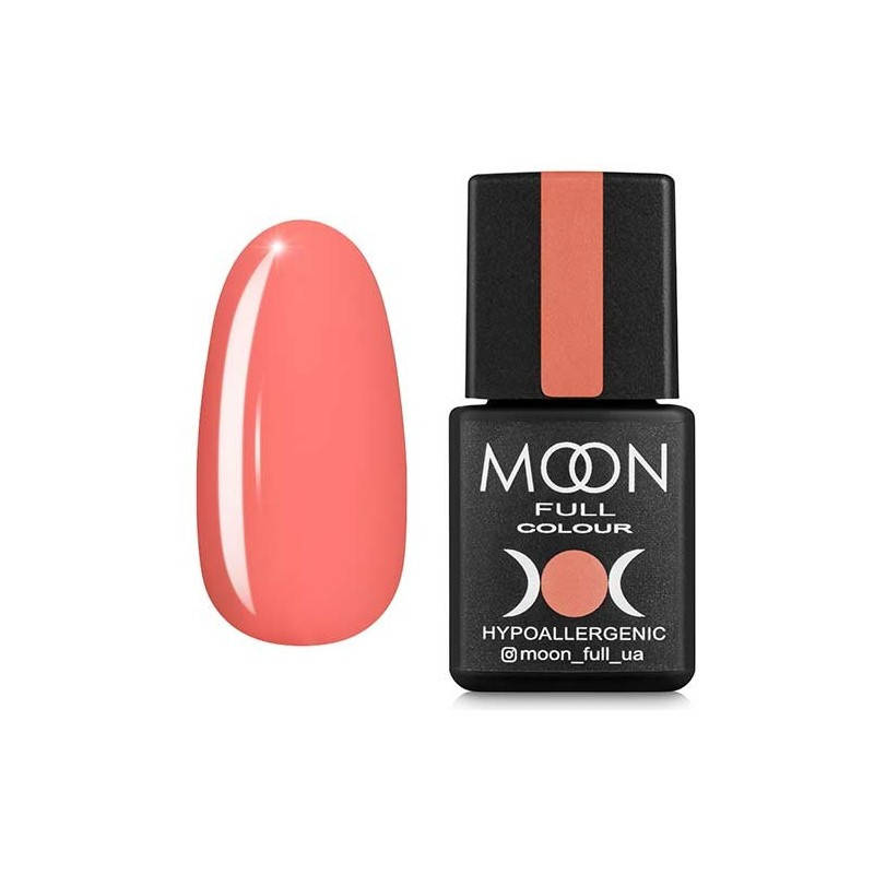 

Гель-лак Moon Full color Gel Polish №124 лососево-померанчевый, 8 мл
