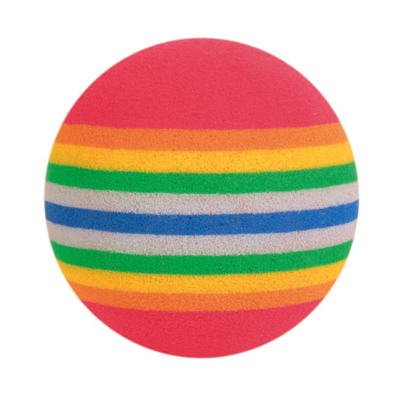 

Trixie Set of Rainbow Balls Игрушка для кошек радужный мячик (набор 4 шт.) 3,5 см