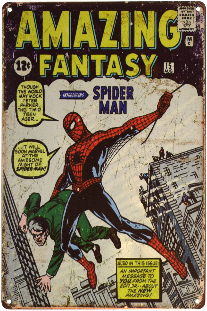 

Металлическая табличка "Amazing Fantasy (Человек-Паук)" (ms-001296)