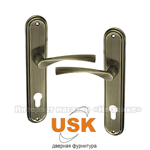 

Комплект ручек на планке USK A-85/40-012 AB (бронза)