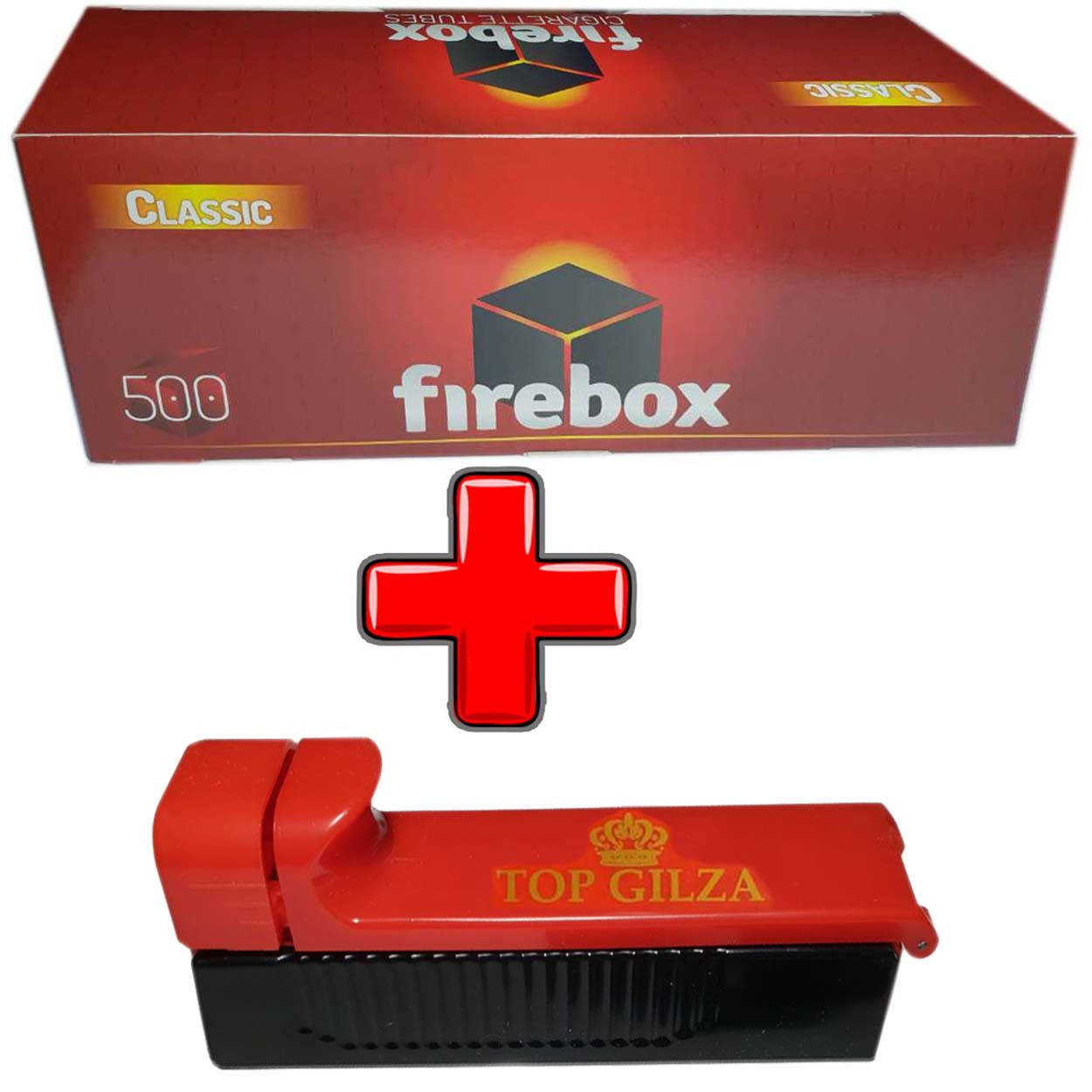 

Гильзы для сигарет Firebox 500 шт + машинка для набивки гильз