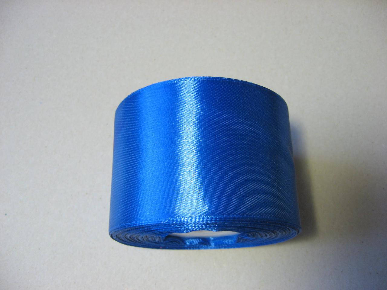 

Лента атласная, 50 мм, синяя