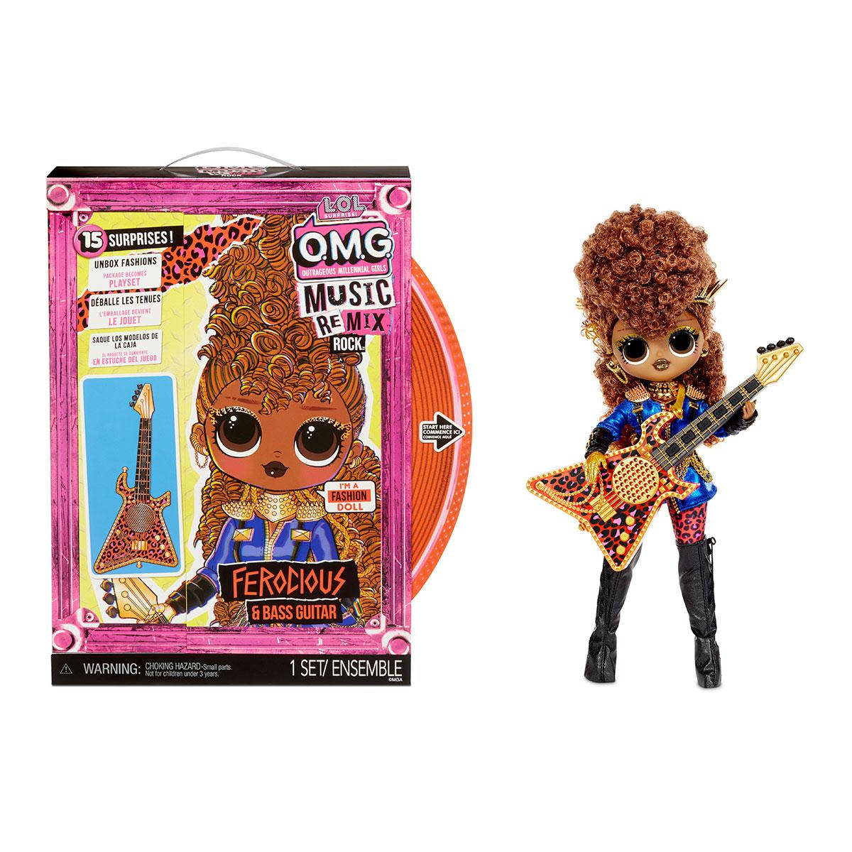

Кукла LOL Surprise серии OMG Remix Rock Ferocious & Buss Guitare Фурия 577591