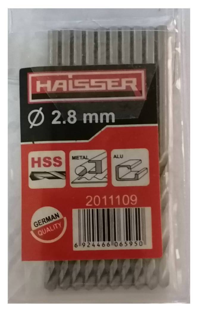 

Сверло по металлу 2.8х33х61 мм цилиндрический хвостовик (DIN 338), HAISSER (HS101043/2011109)
