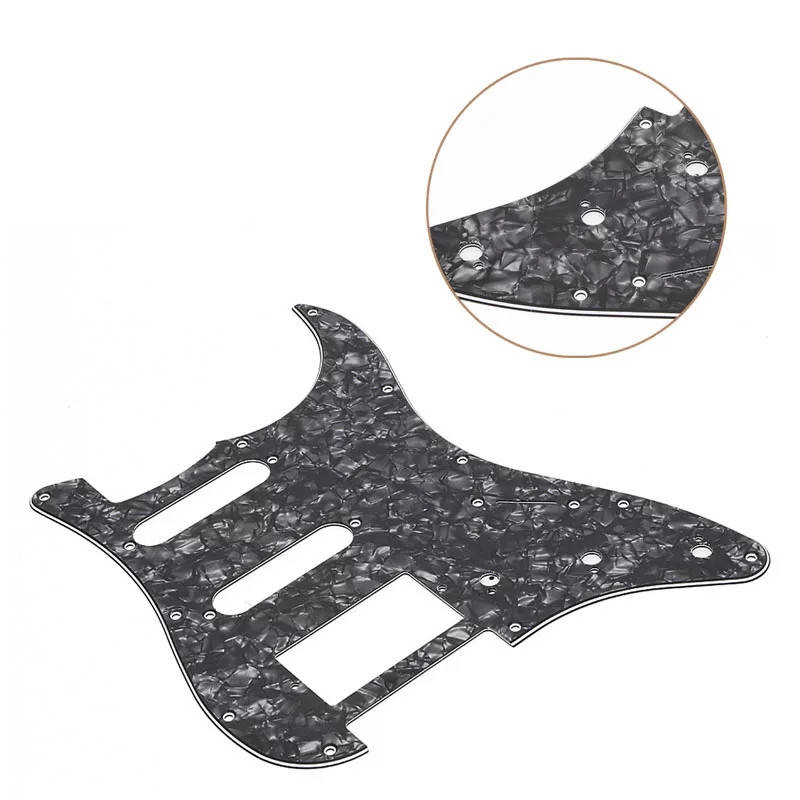 

Пикгард для электрогитары SSH Fender Stratocaster ST China ЧЕРНЫЙ ПЕРЛАМУТР