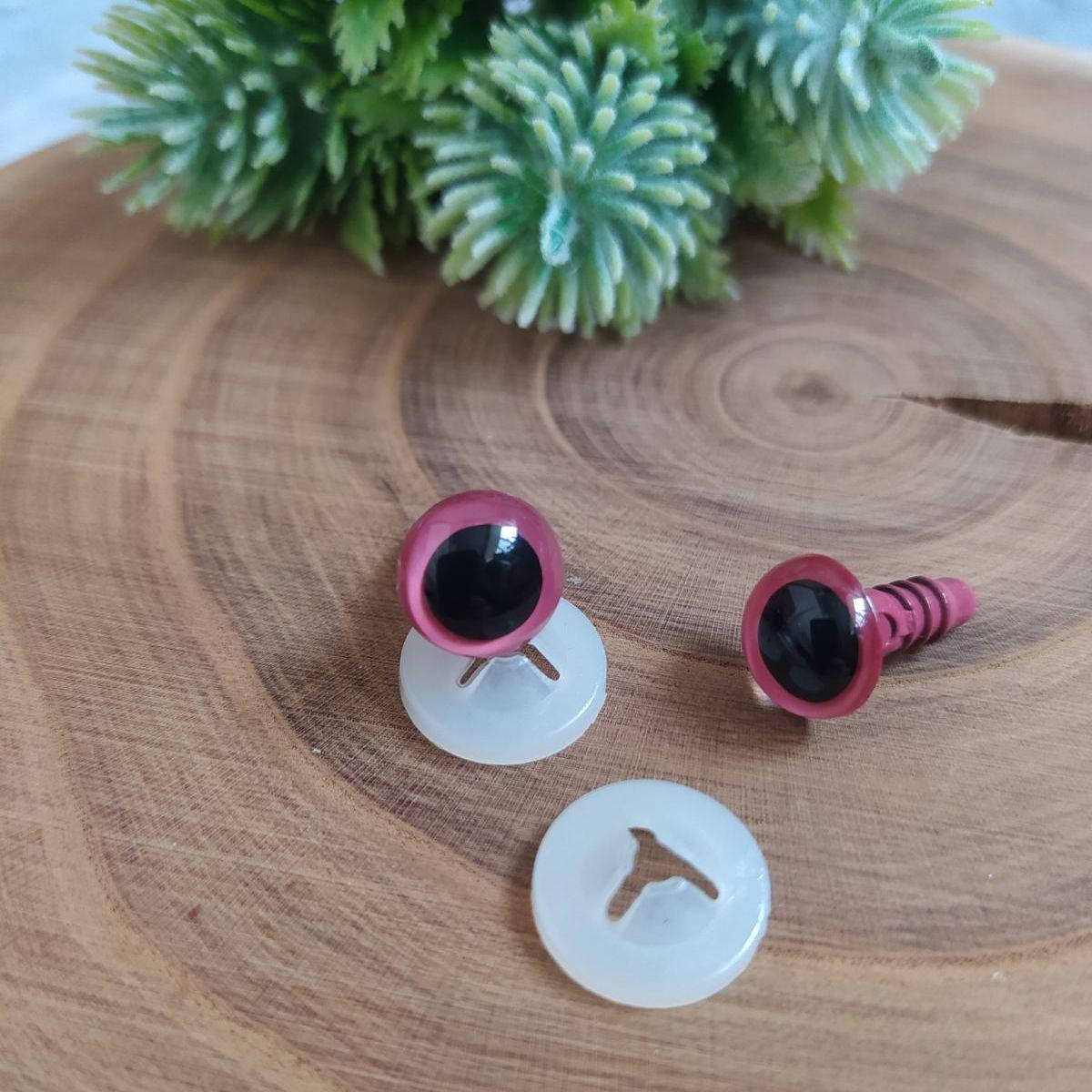 

Очі рожеві 10мм на безпечному кріпленні