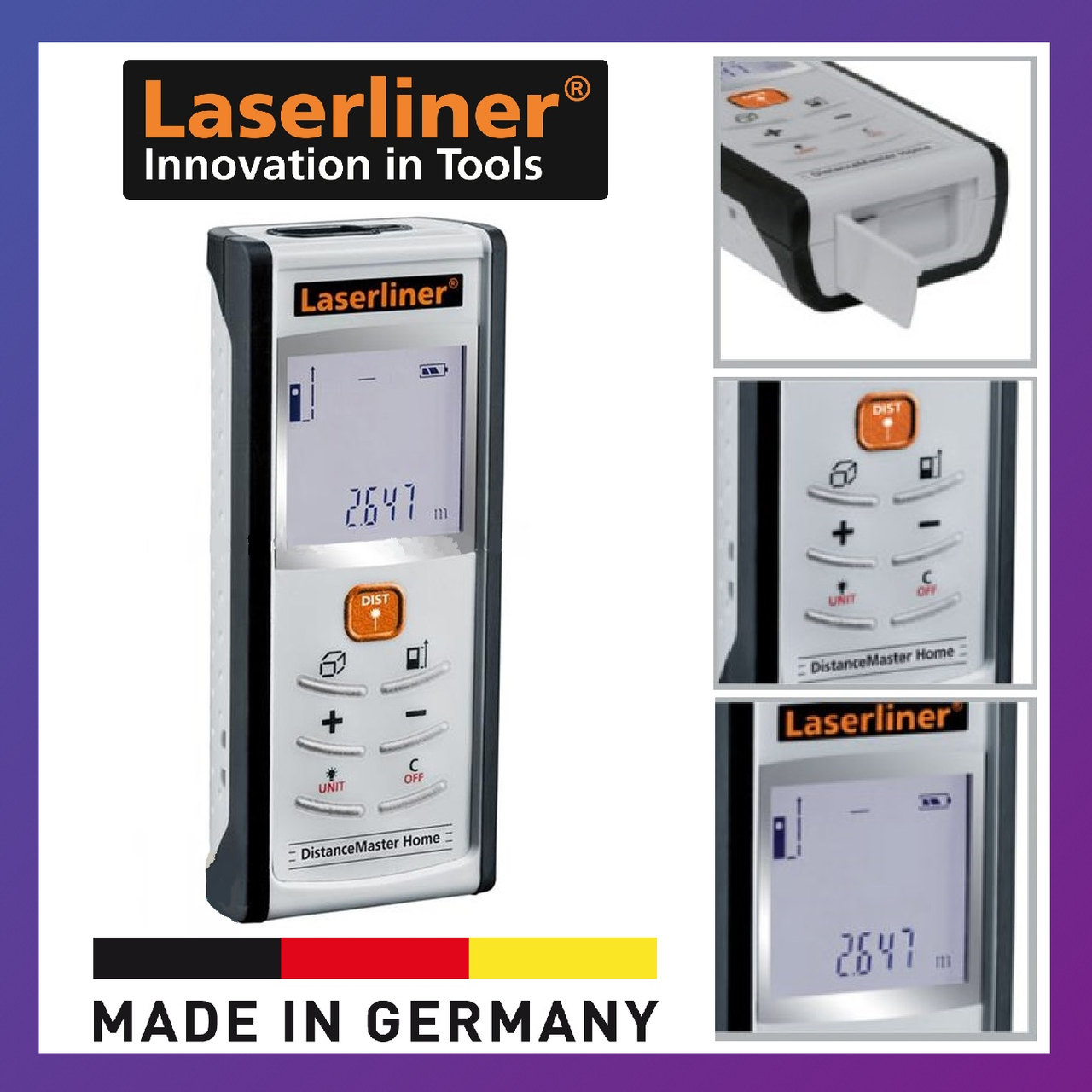 

Лазерный дальномер Laserliner DistanceMaster Home, Германия