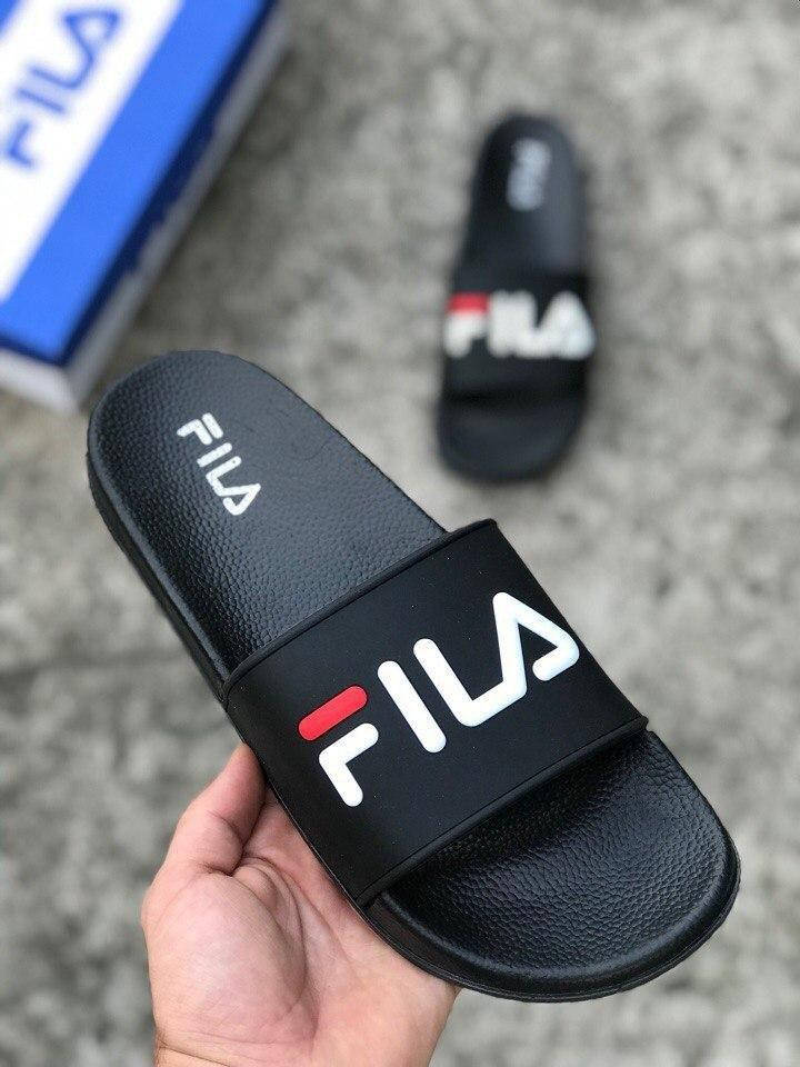 

Шльопанці Fila black, Черный