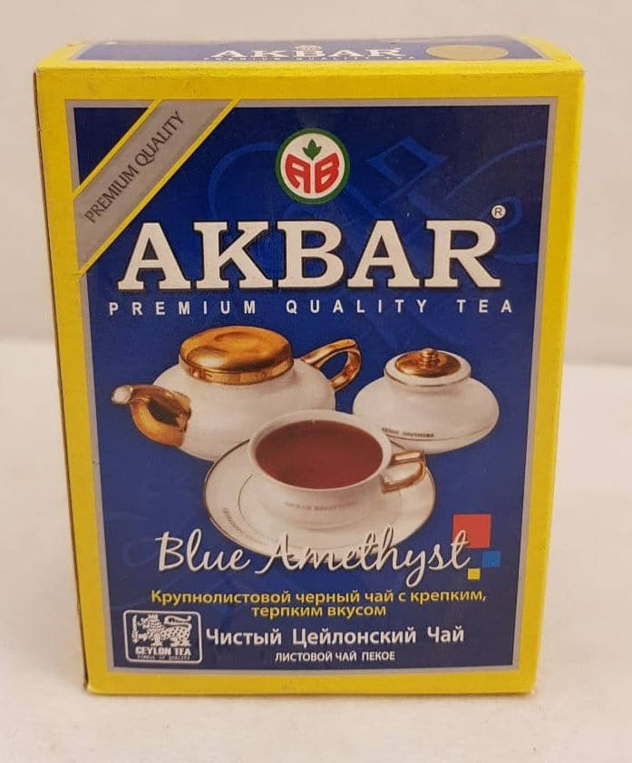 

Чай черный цейлонский Акбар Голубой Аметист Blue Ametist 100 г