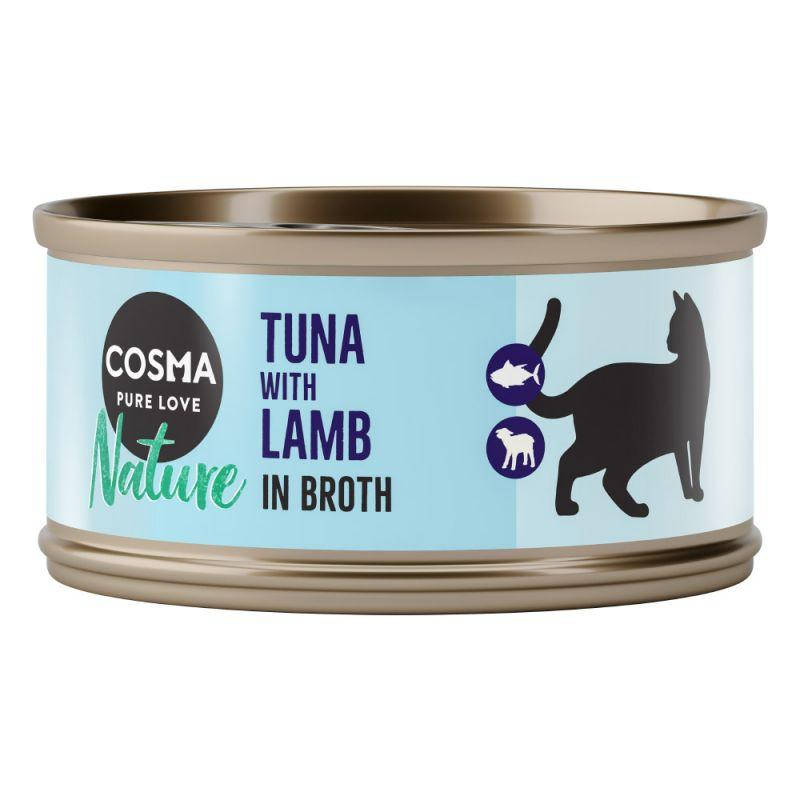 

Консервы для котов Cosma Nature Тунец и Ягненок в бульоне