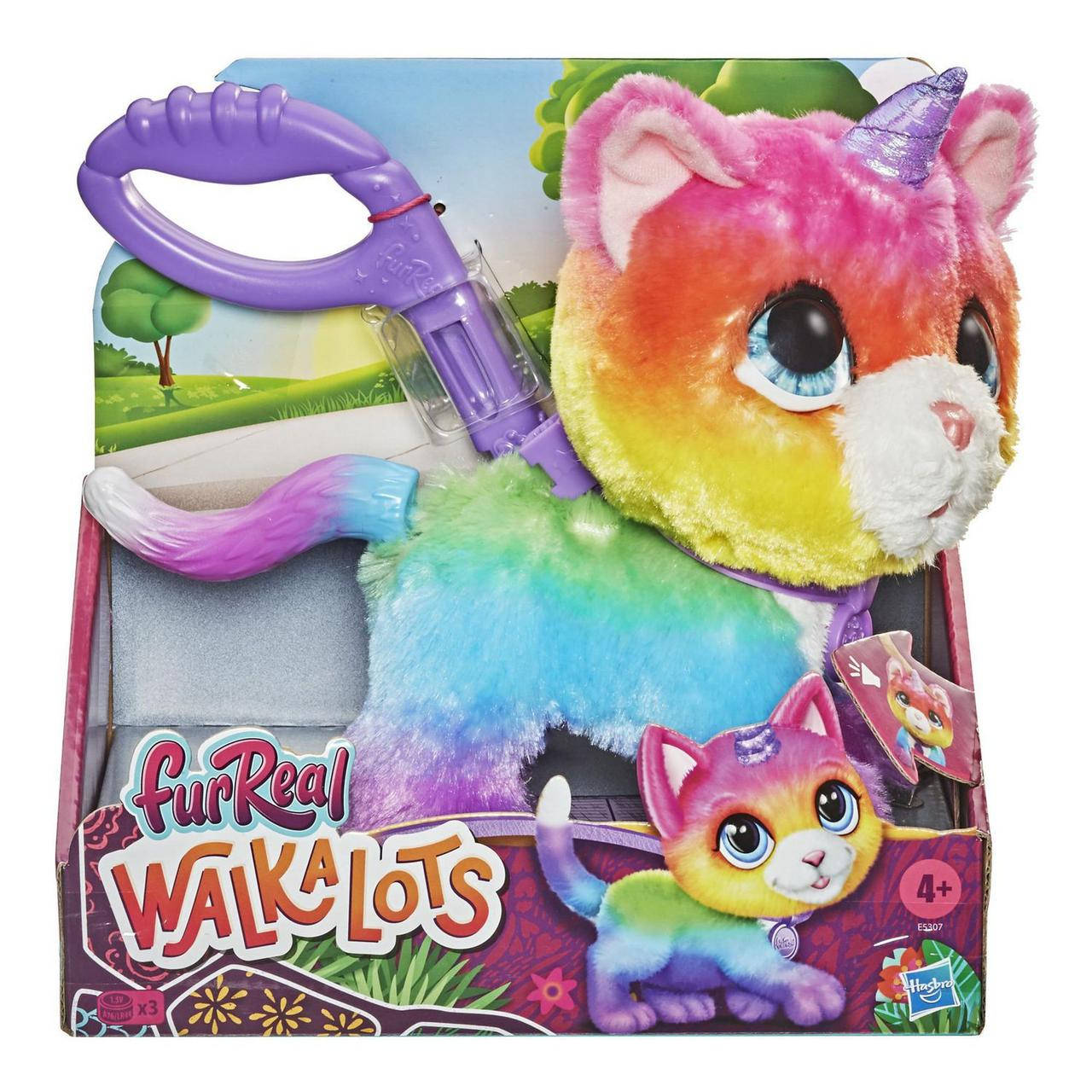 

Интерактивная Игрушка Котенок Единорог На Поводке FurReal Cat Pet Hasbro E5307
