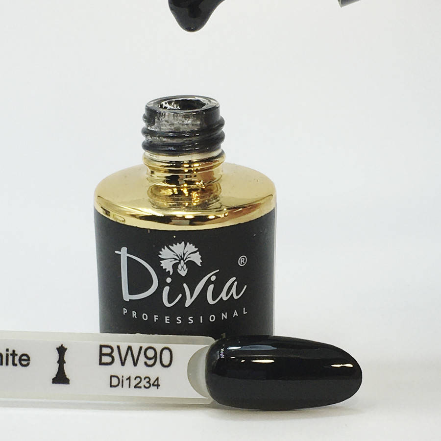 

Divia Гель-лак для ногтей Black & White №BW090 (Ультра-черный)