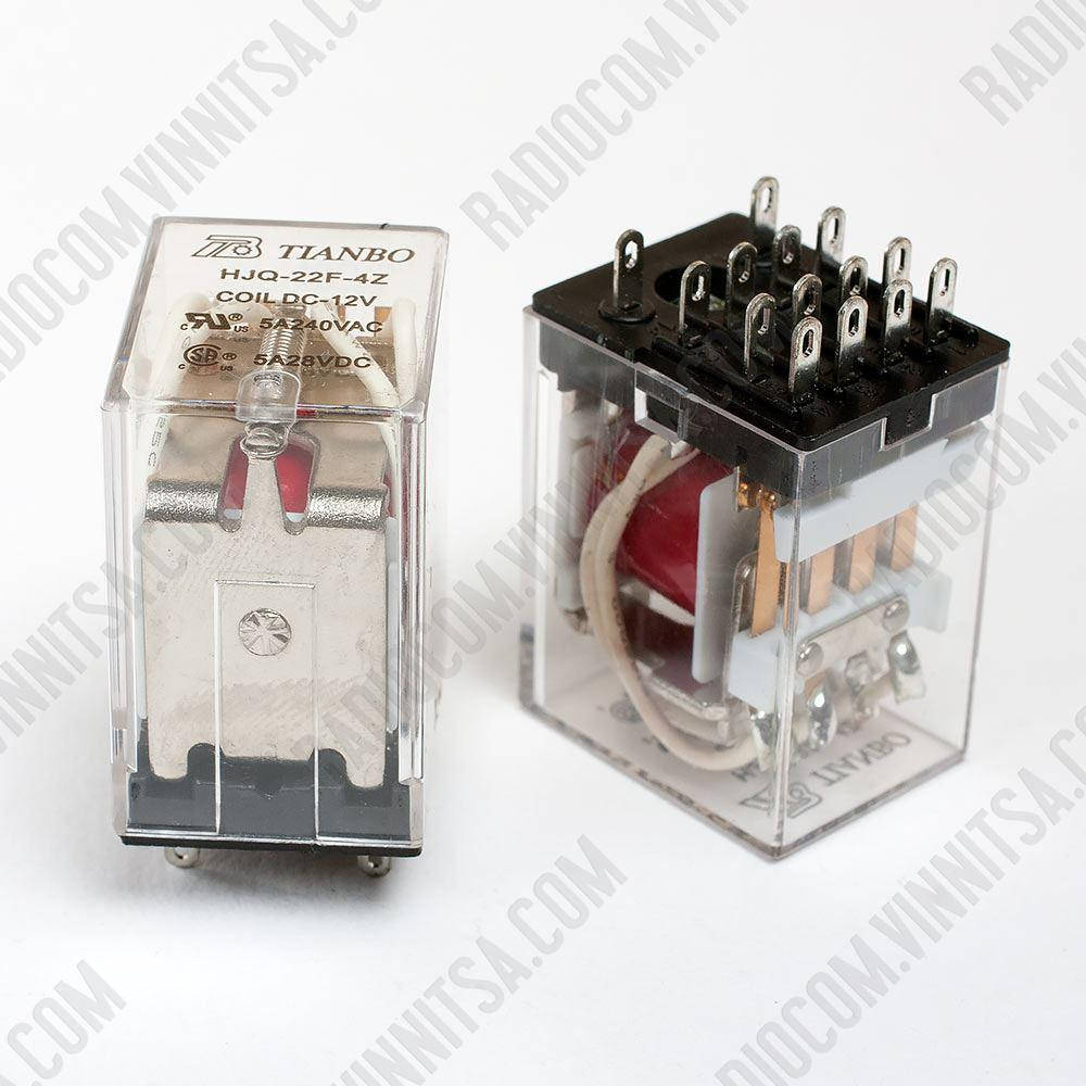 

№24 HJQ-22F-12VDC-4Z 12V РЕЛЕ РАЗНЫЕ