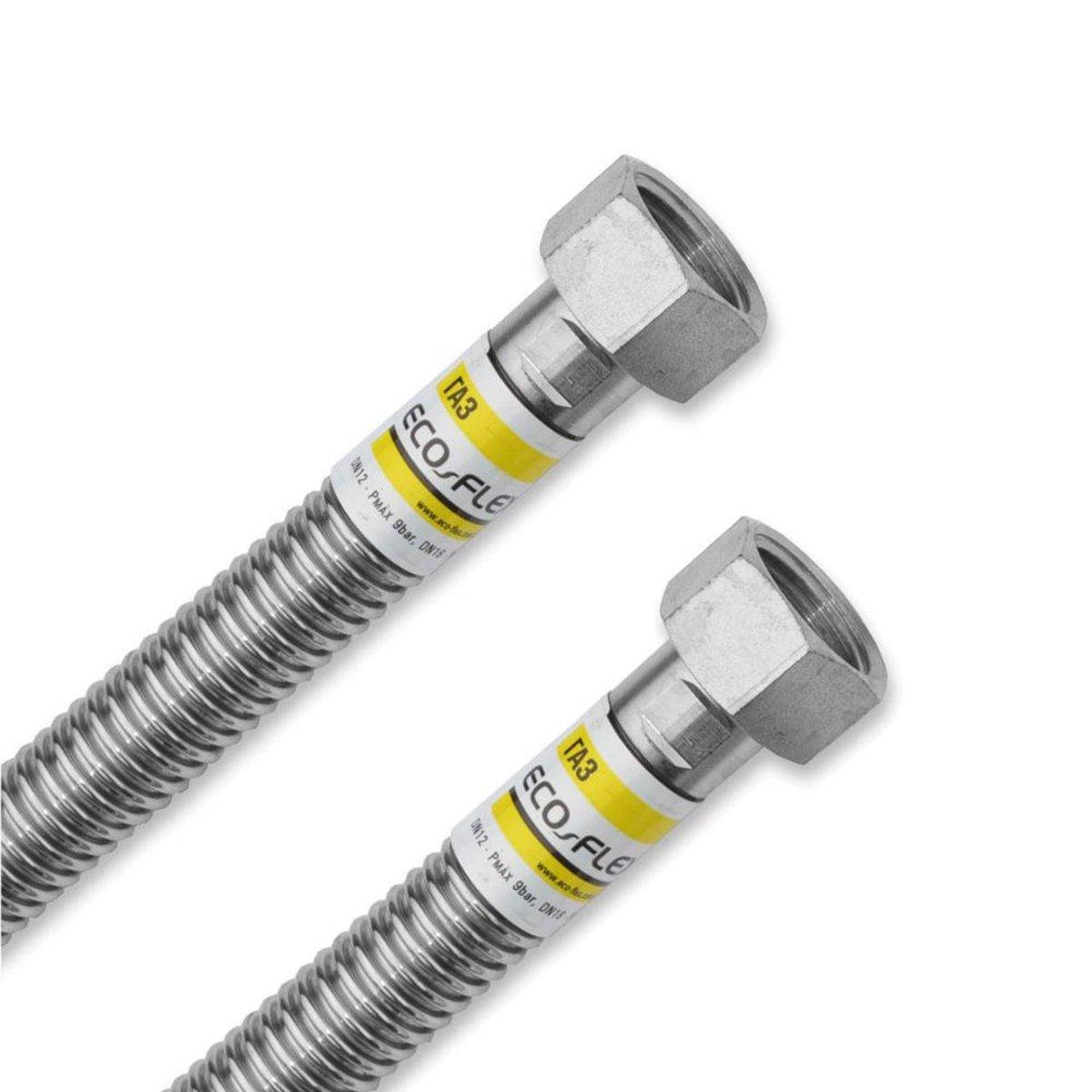 

Шланг сильфонный для газа ECO-FLEX гибкий из нержавеющей стали 1/2'' ВВ 120 СМ G1FF120
