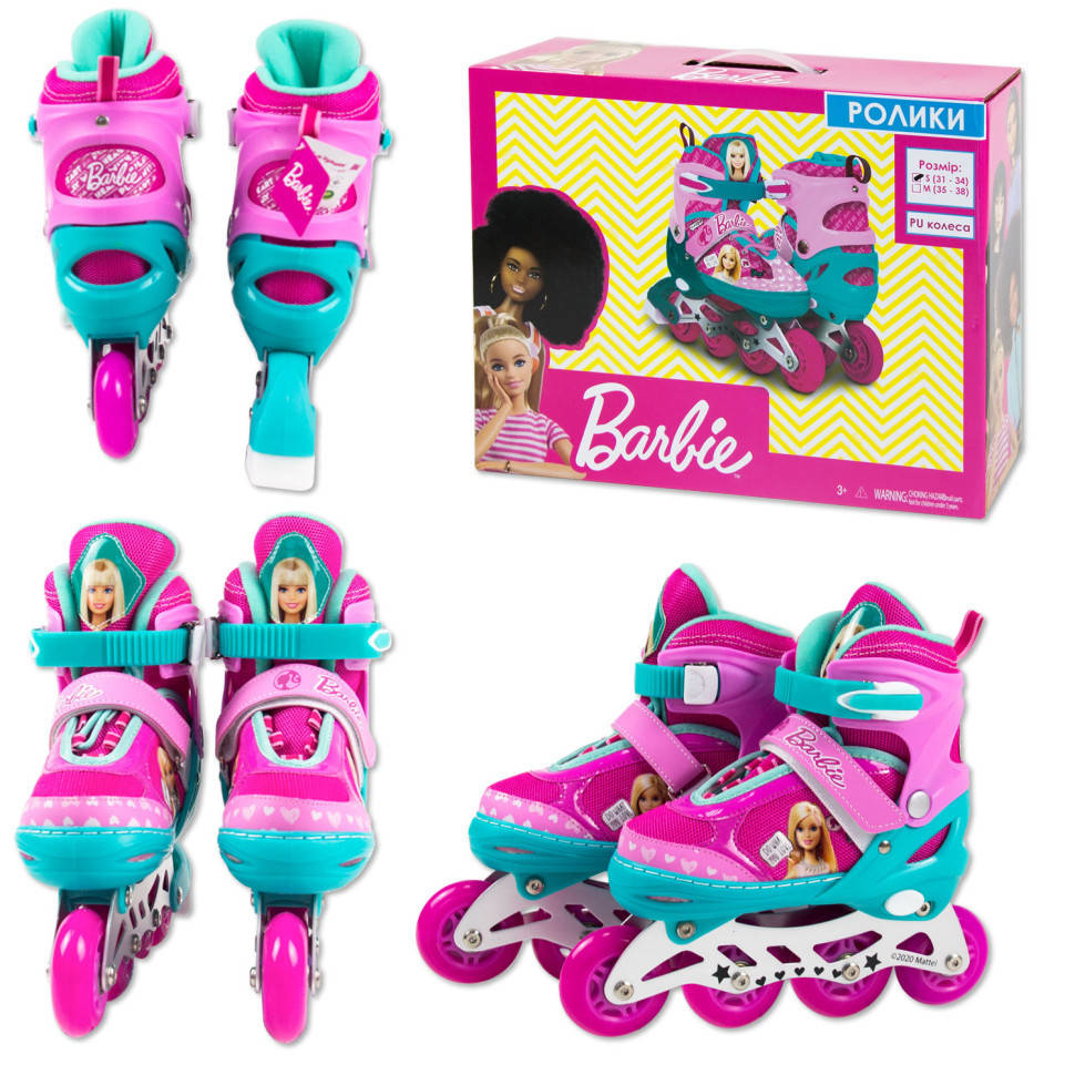

Детские ролики RL2111 (RL7T) Barbie, размер S (31-34) для девочек, Разные цвета