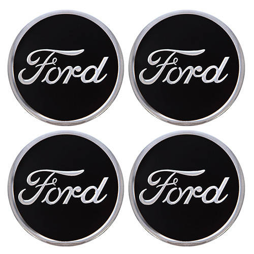 

Наклейки на колпаки, диам. 90 мм "FORD" черные (4 шт) (D), Черный