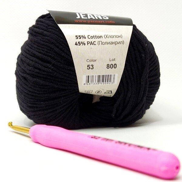 

Пряжа Джинс Jeans YarnArt, №53 черный (ярнарт-53джинс)