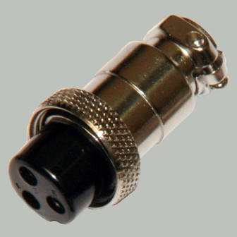 

Разъём гарнитурный MIC 3pin Female (гнездо), под кабель, корпус металлический