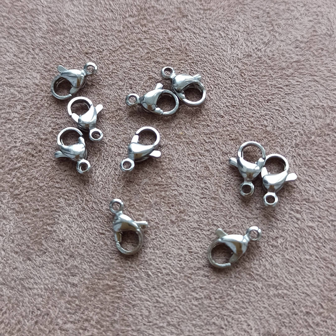 

Застежка-карабин, нержавеющая сталь, 10 мм