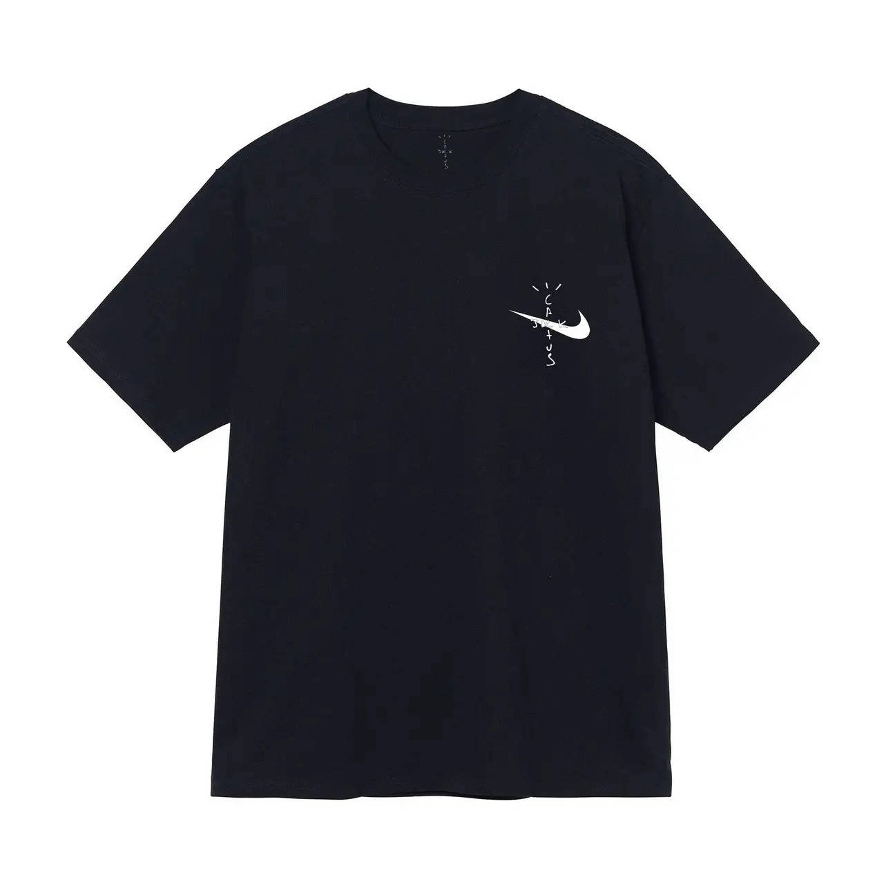 

Черная футболка Cactus Jack х Nike Two Sides Logo футболки Кактус Джек Найк унисекс оригинальная бирка