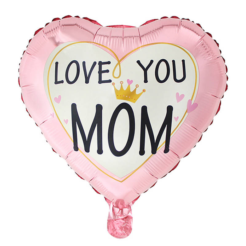 

Фольгированный шар сердце Love you Mom 18" Китай