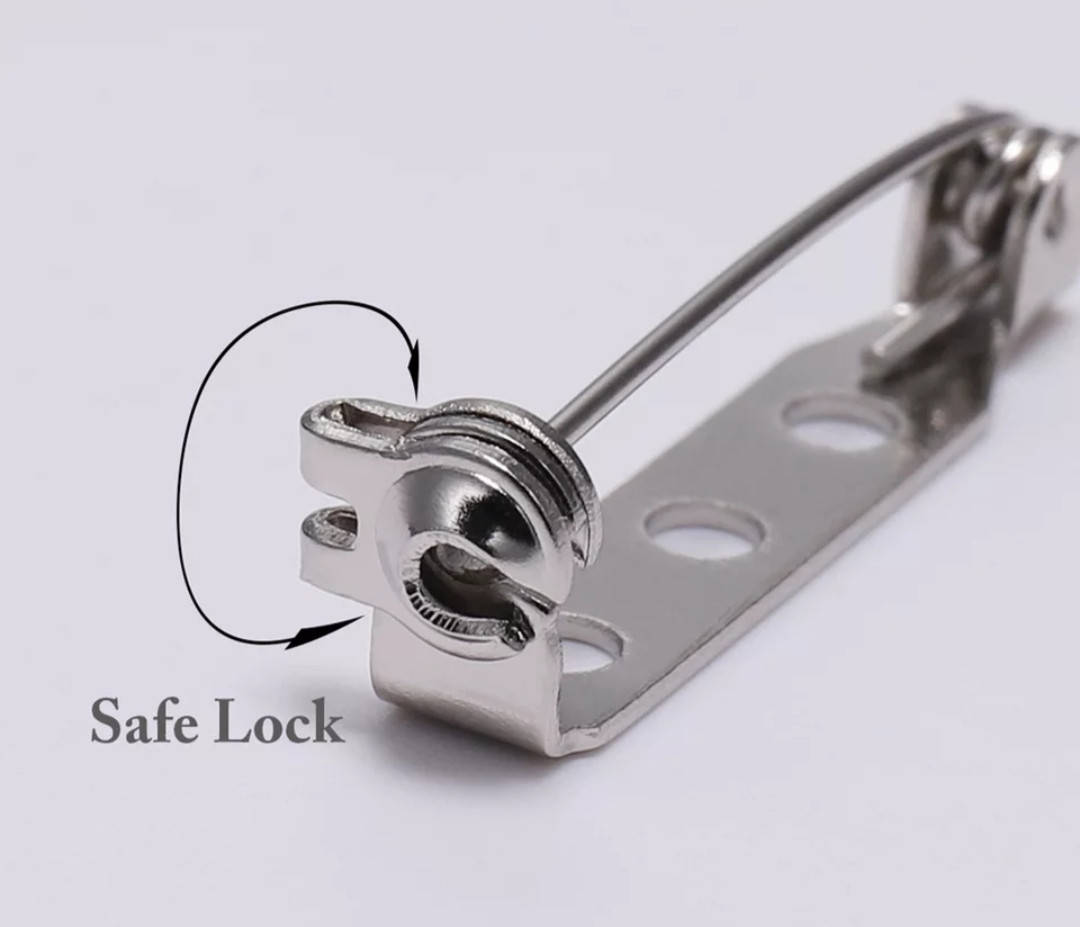 

Основа для броши из нержавеющей стали 25 мм, безопасная застежка