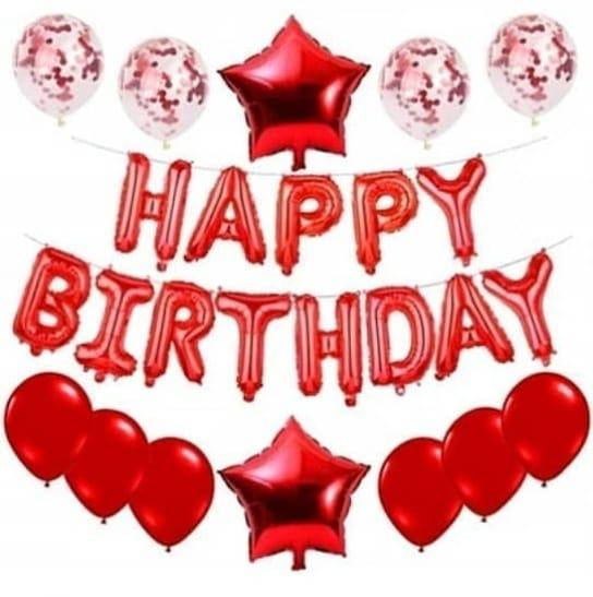 

Набор из шаров с гирляндой HAPPY BIRTHDAY | Красная звезда, Красный