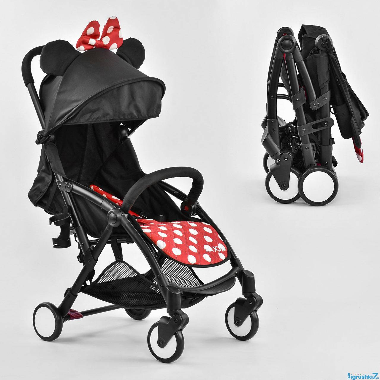 

Коляска прогулочная детская W 2290 "JOY" (1) цвет ЧЕРНЫЙ, футкавер, съемный бампер