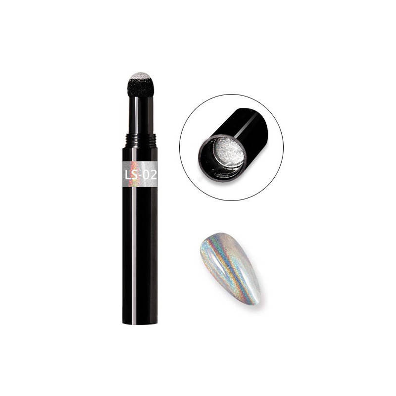 

Зеркальная втирка в карандаше Magic Pen, серебро голограмма