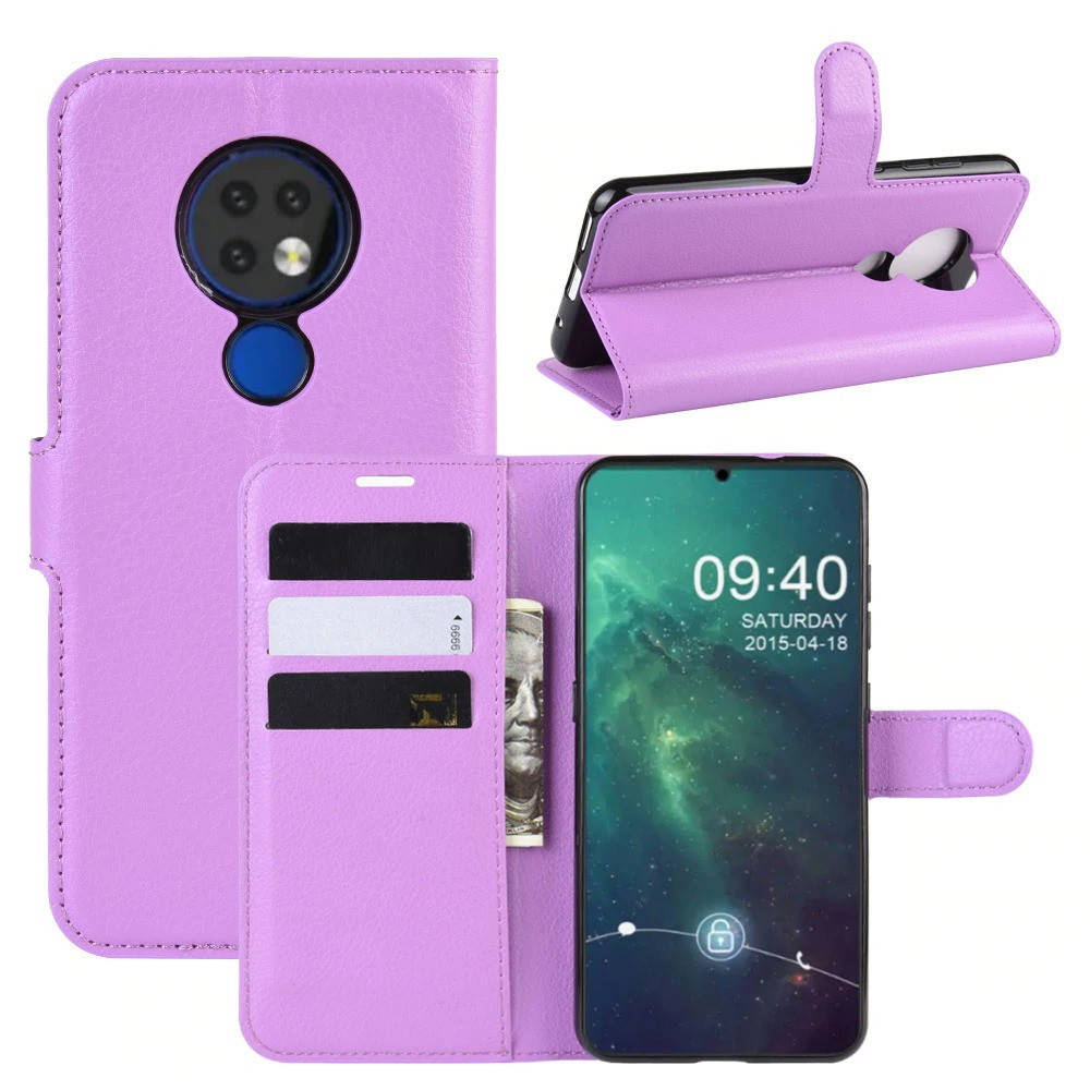 

Чехол-книжка Litchie Wallet для Nokia 6.2 / 7.2 Violet, Фиолетовый