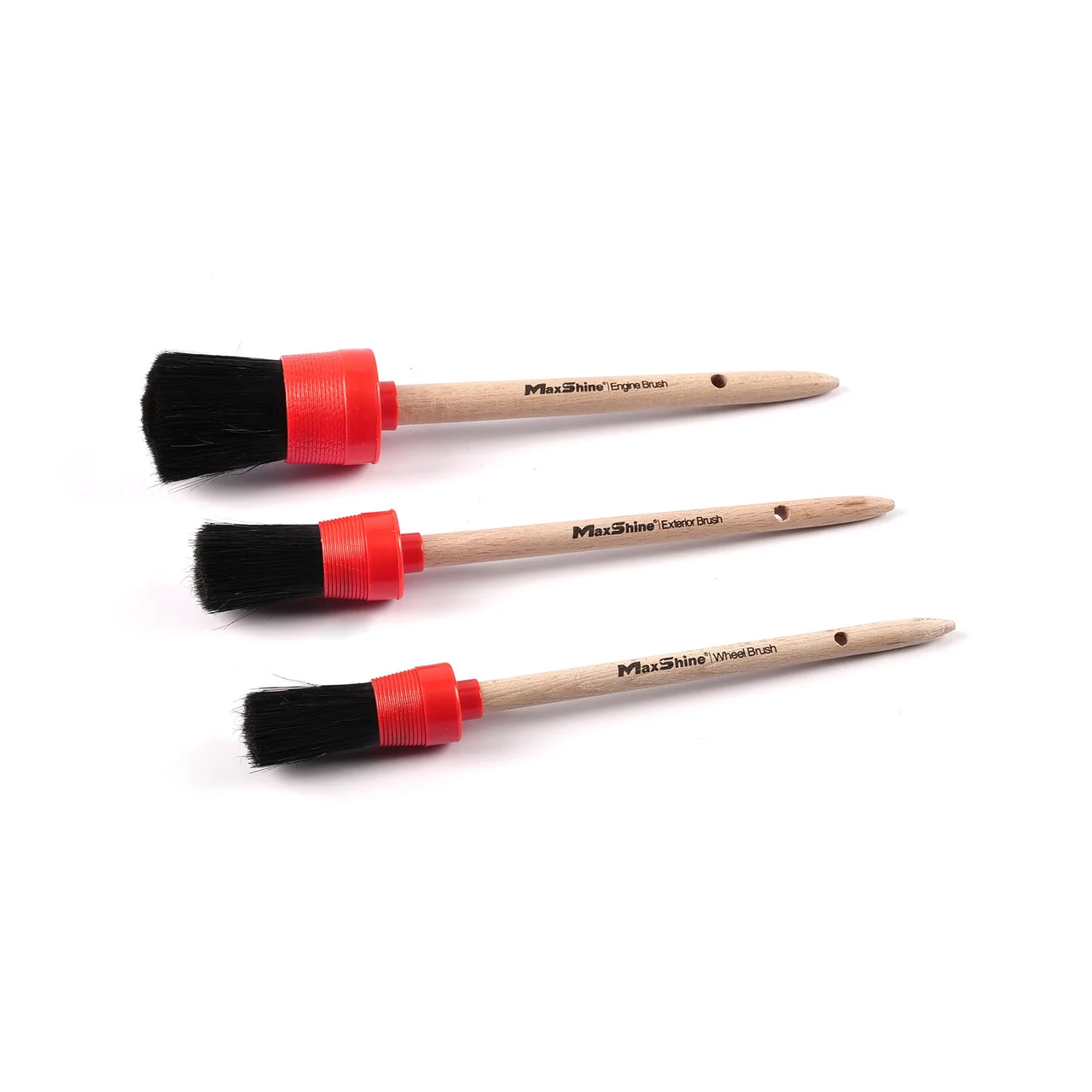 

Детейлинг набор щеток 3 шт. - MaxShine Detailing Brush Set черно-красный (704610)