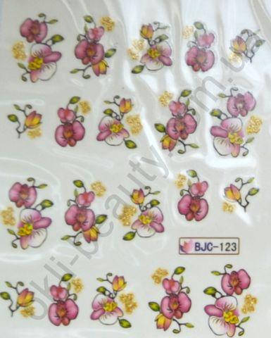 

Водная наклейка для дизайна ногтей BJC - 123