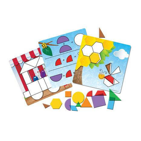 

Геометрический пазл "Фигуры умеют жужжать" Learning Resources, Разные цвета