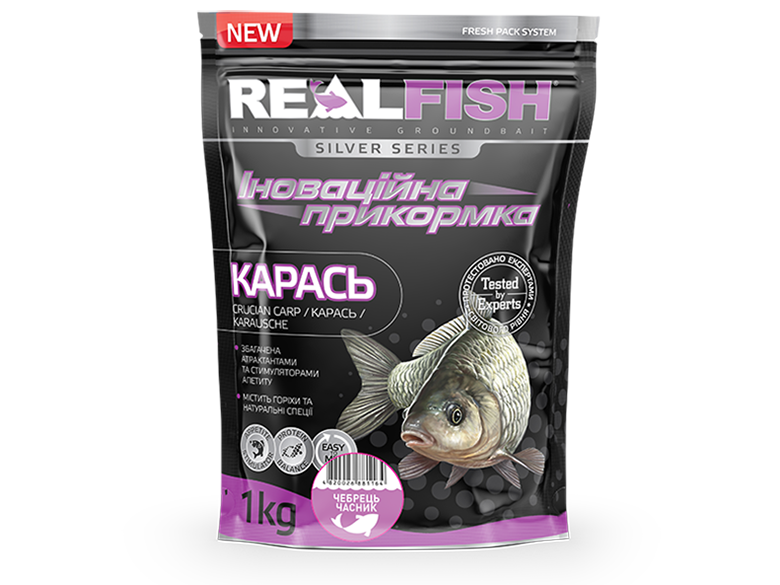 

Прикормка Real Fish чеснок-чебрец