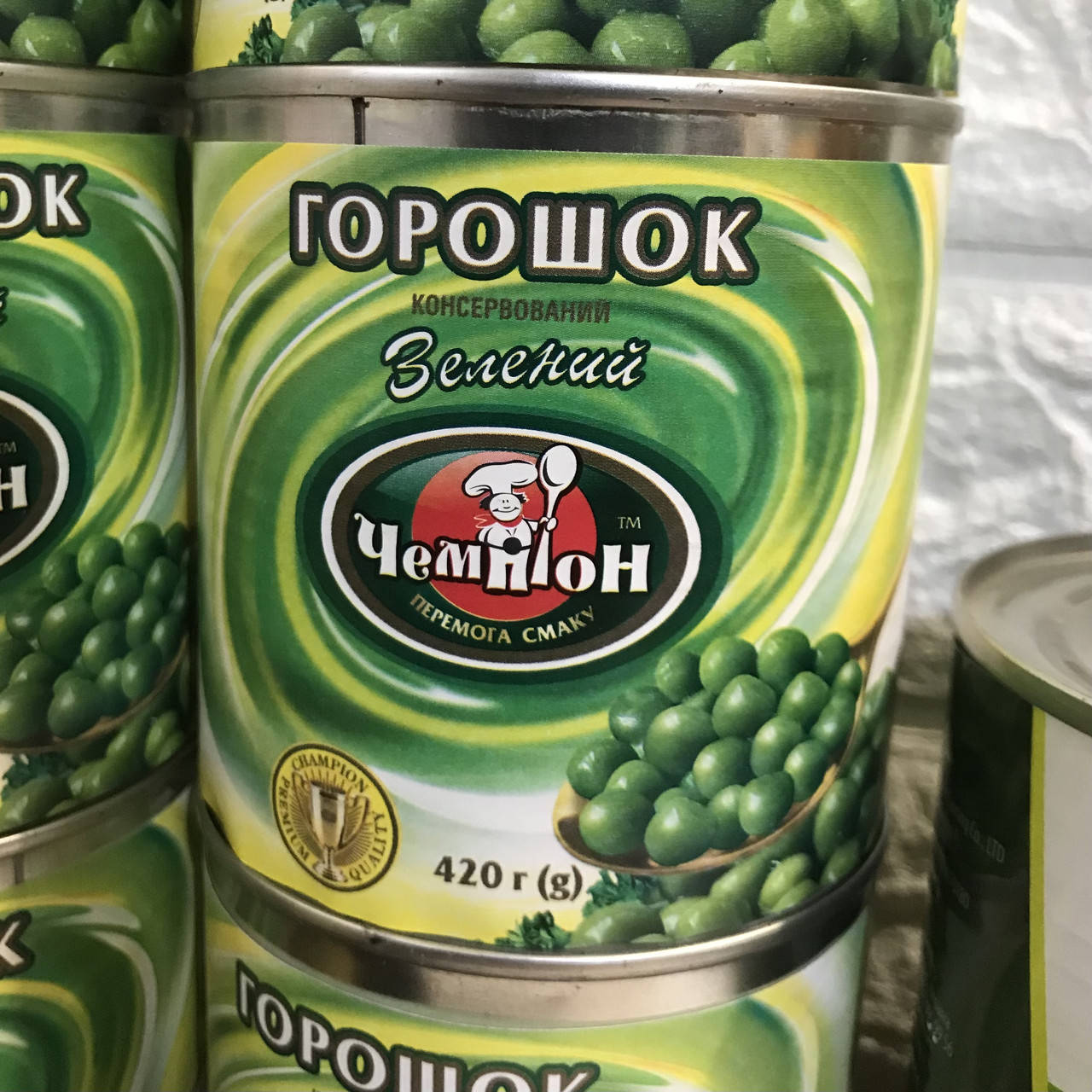 

Горошок зелений 420 гр ТМ Чемпіон