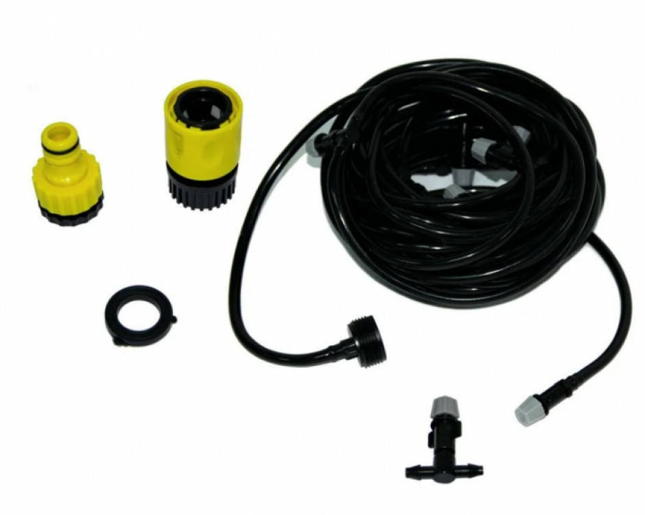 

Душ-ороситель воды для террасы и сада туман Patio Mist Cooling kit купить оптом, Черный