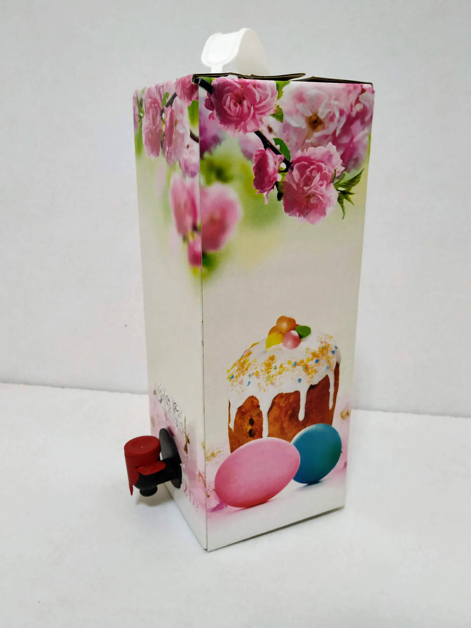 

Коробка 2л Bag in box под вино (Пасхальная), Белый