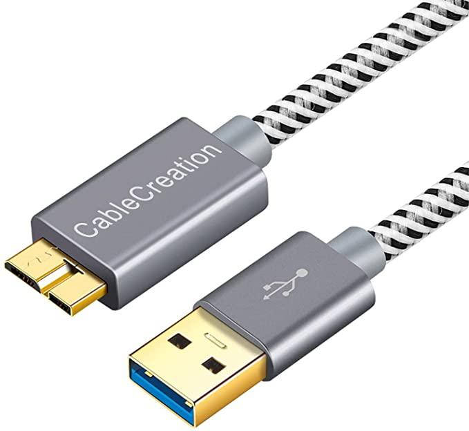 

Кабель Micro USB 3.0, короткий кабель USB A — Micro B Кабель USB 3.0 30см, Черный