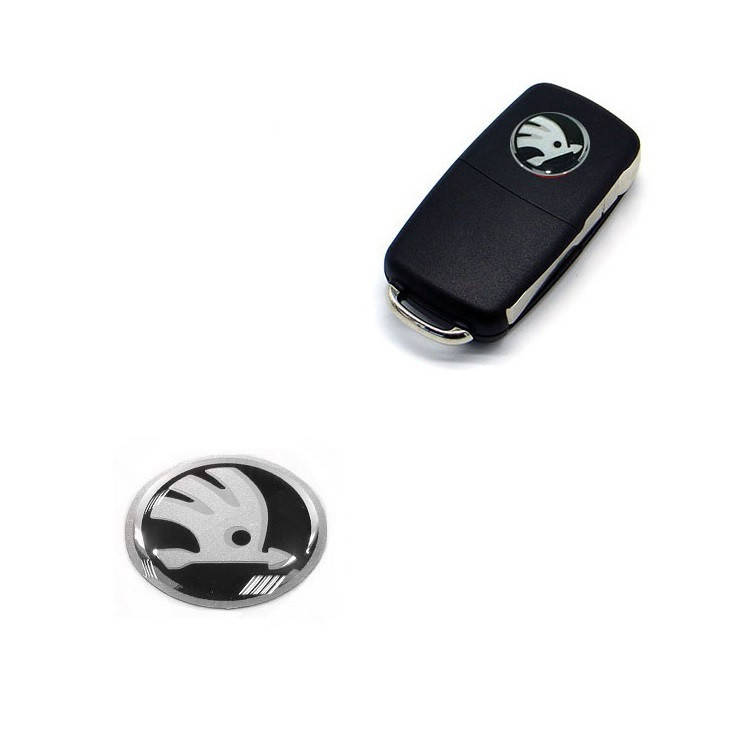 

Логотип наклейка на выкидной ключ Skoda New 10mm (Силикон)