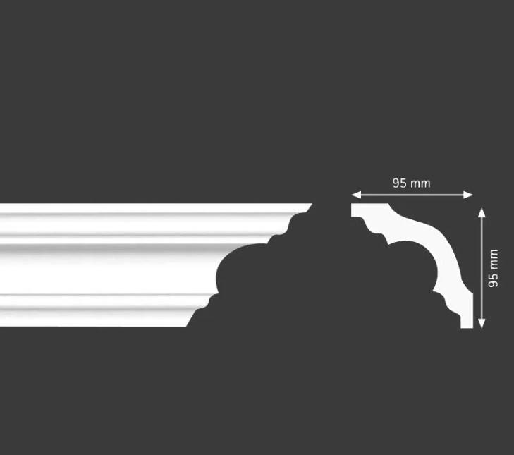 

Карниз Homestar K130 (95x95)мм, Белый