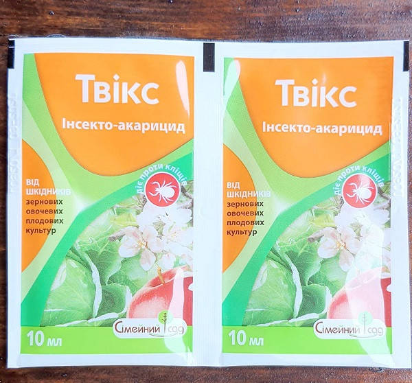 

Твикс 10 мл инсекто-акарацид Твикс 10 мл — от сосущих и грызущих насекомых, клещей